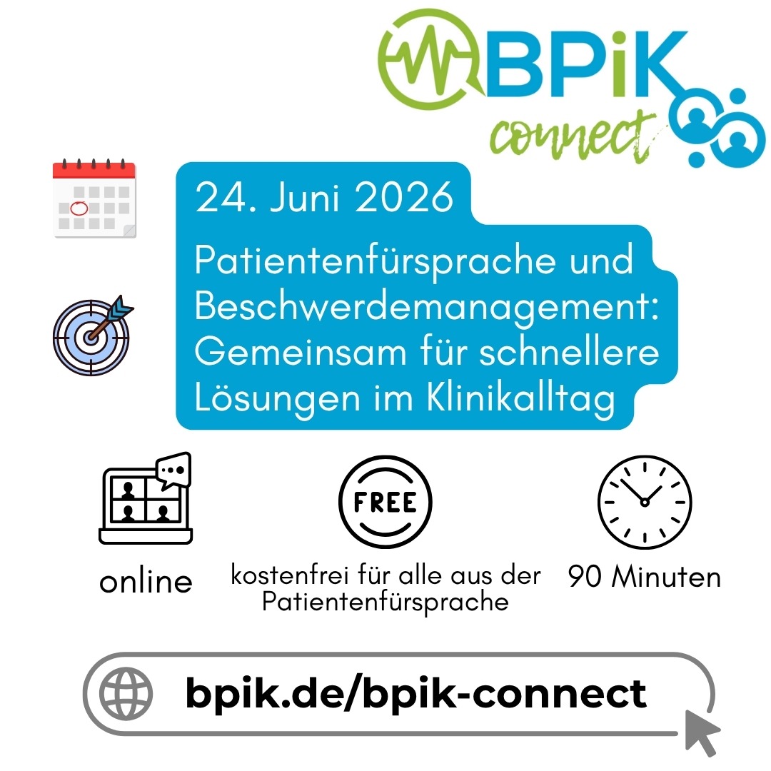 BPiK.connect am 24. Juni 2026: Patientenanliegen schneller klären, Doppelarbeit vermeiden