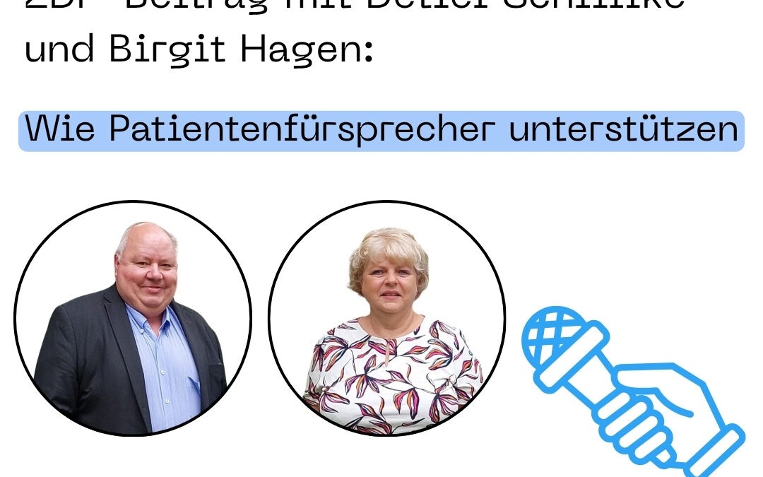 ZDF por­trä­tiert BPiK-Vor­stand Det­lef Schliff­ke und Bir­git Hagen